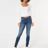 Low-Rise Dark Wash Super Skinny Jeans Low-Rise Dark Wash Super Skinny Jeans