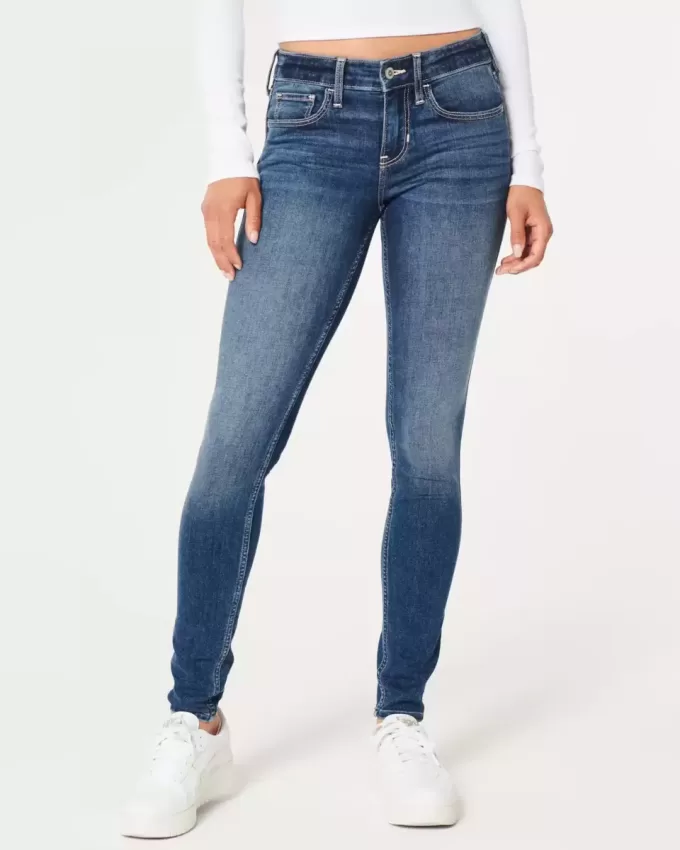 Low-Rise Dark Wash Super Skinny Jeans Low-Rise Dark Wash Super Skinny Jeans