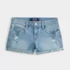Low-Rise Distressed Light Wash jeansshorts Low-Rise Distressed Light Wash jeansshorts