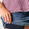 Low-Rise Dubbade Denim Mini Skort Low-Rise Dubbade Denim Mini Skort