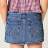 Low-Rise Dubbade Denim Mini Skort Low-Rise Dubbade Denim Mini Skort