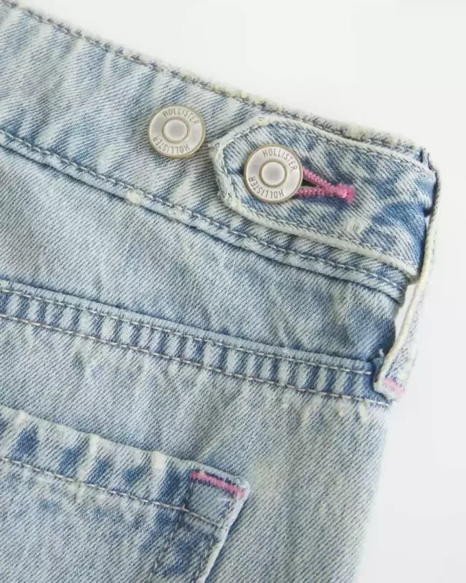 Low-Rise Justerbar Midja Lätt Tvätta Baggy Jeans Low-Rise Justerbar Midja Lätt Tvätta Baggy Jeans