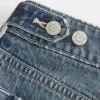 Low-Rise Justerbar Midja Medium Wash Baggy Jeans Low-Rise Justerbar Midja Medium Wash Baggy Jeans