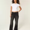 Low-Rise justerbar midja tvättade svarta baggy jeans Low-Rise justerbar midja tvättade svarta baggy jeans