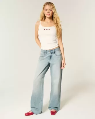 Low-Rise Light Wash Baggy Jeans Low-Rise Light Wash Baggy Jeans
