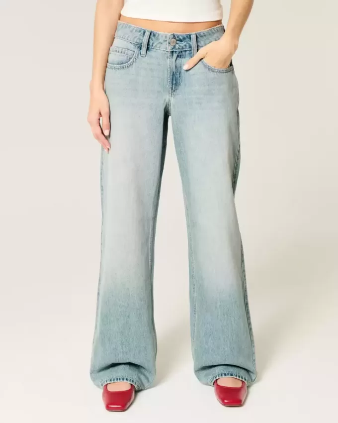 Low-Rise Light Wash Baggy Jeans Low-Rise Light Wash Baggy Jeans