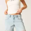 Low-Rise Light Wash Baggy jeansshorts 5″ Low-Rise Light Wash Baggy jeansshorts 5″