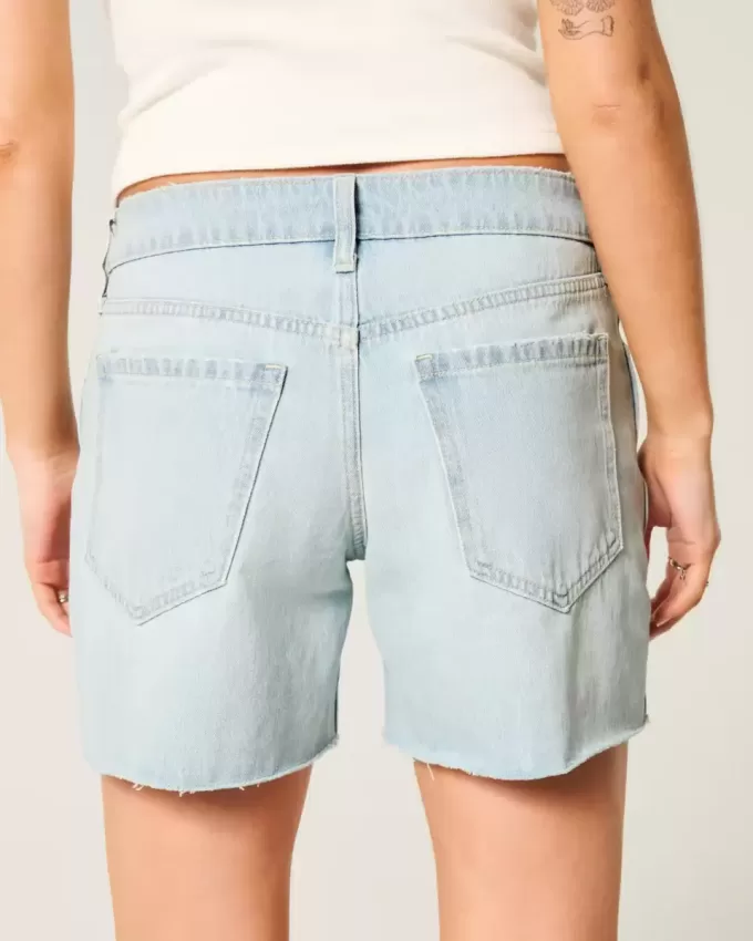 Low-Rise Light Wash Baggy jeansshorts 5″ Low-Rise Light Wash Baggy jeansshorts 5″