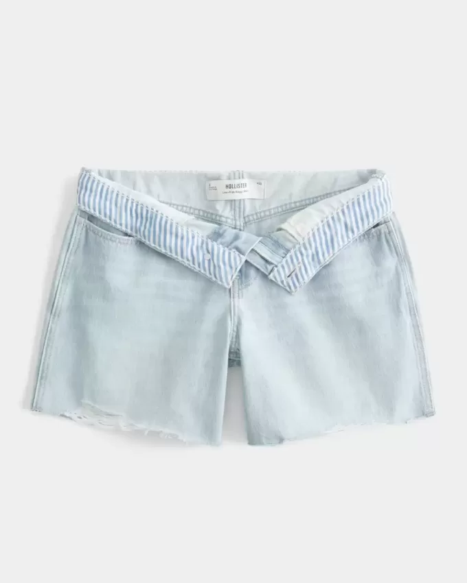 Low-Rise Light Wash Baggy jeansshorts 5″ Low-Rise Light Wash Baggy jeansshorts 5″