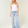 Low-Rise Light Wash Dubbade rosetter Baggy jeans Low-Rise Light Wash Dubbade rosetter Baggy jeans