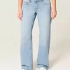 Low-Rise Light Wash Dubbade rosetter Baggy jeans Low-Rise Light Wash Dubbade rosetter Baggy jeans