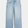 Low-Rise Light Wash Dubbade rosetter Baggy jeans Low-Rise Light Wash Dubbade rosetter Baggy jeans