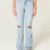Low-Rise Light Wash Ripped Loose jeans Low-Rise Light Wash Ripped Loose jeans