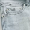 Low-Rise Light Wash Shortie Shorts i denim Low-Rise Light Wash Shortie Shorts i denim