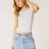 Low-Rise Light Wash Skosnöre Denim Mini Skort Low-Rise Light Wash Skosnöre Denim Mini Skort