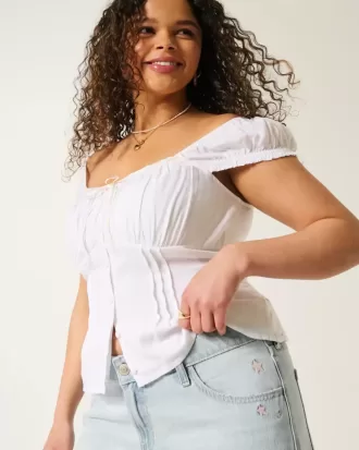 Low-Rise Light Wash Star Broderi Baggy Jeans