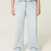 Low-Rise Light Wash Star Broderi Baggy Jeans Low-Rise Light Wash Star Broderi Baggy Jeans