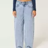 Low-Rise Light Wash Tapered Baggy Jeans Low-Rise Light Wash Tapered Baggy Jeans