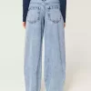Low-Rise Light Wash Tapered Baggy Jeans Low-Rise Light Wash Tapered Baggy Jeans