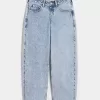 Low-Rise Light Wash Tapered Baggy Jeans Low-Rise Light Wash Tapered Baggy Jeans