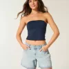 Low-Rise Light Wash Vikbar midja Baggy jeansshorts 5″ Low-Rise Light Wash Vikbar midja Baggy jeansshorts 5″