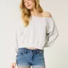 Low-Rise medeltvätt shortie i denim Low-Rise medeltvätt shortie i denim