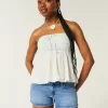 Low-Rise medeltvätt shortie i denim Low-Rise medeltvätt shortie i denim