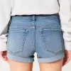 Low-Rise medeltvätt shortie i denim Low-Rise medeltvätt shortie i denim