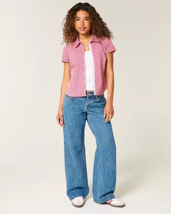Low-Rise Medium Wash Baggy Jeans Low-Rise Medium Wash Baggy Jeans