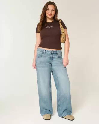Low-Rise Medium Wash Baggy Jeans Low-Rise Medium Wash Baggy Jeans