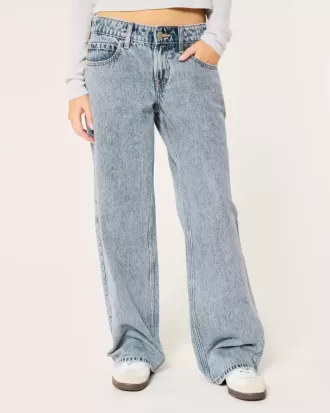 Low-Rise Medium Wash Baggy Jeans Low-Rise Medium Wash Baggy Jeans