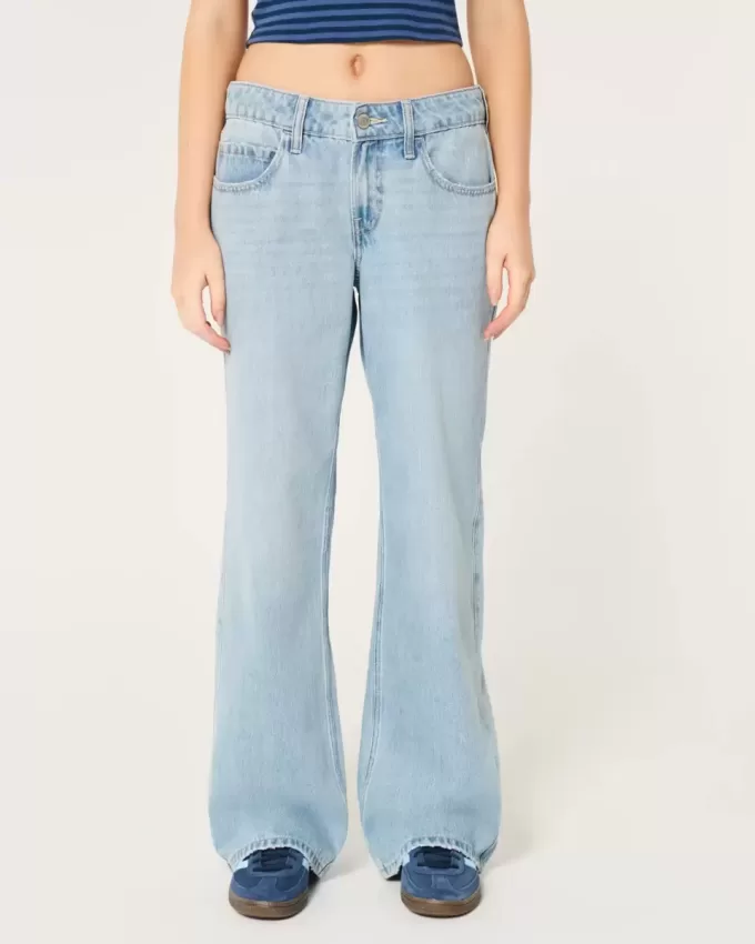 Low-Rise Medium Wash Baggy Jeans Low-Rise Medium Wash Baggy Jeans