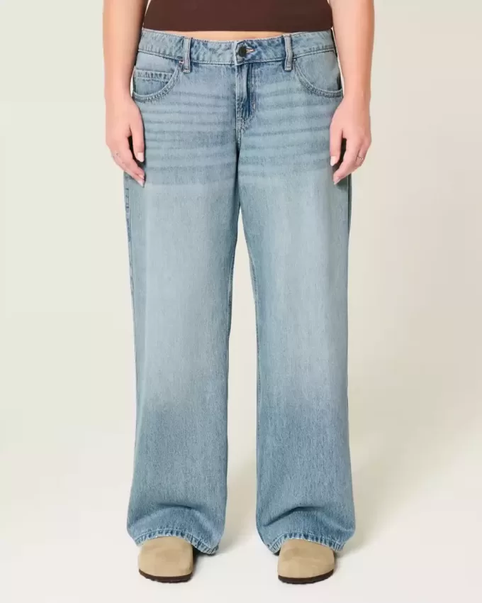 Low-Rise Medium Wash Baggy Jeans Low-Rise Medium Wash Baggy Jeans
