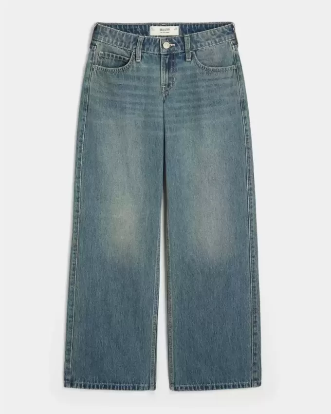 Low-Rise Medium Wash Baggy Jeans Low-Rise Medium Wash Baggy Jeans