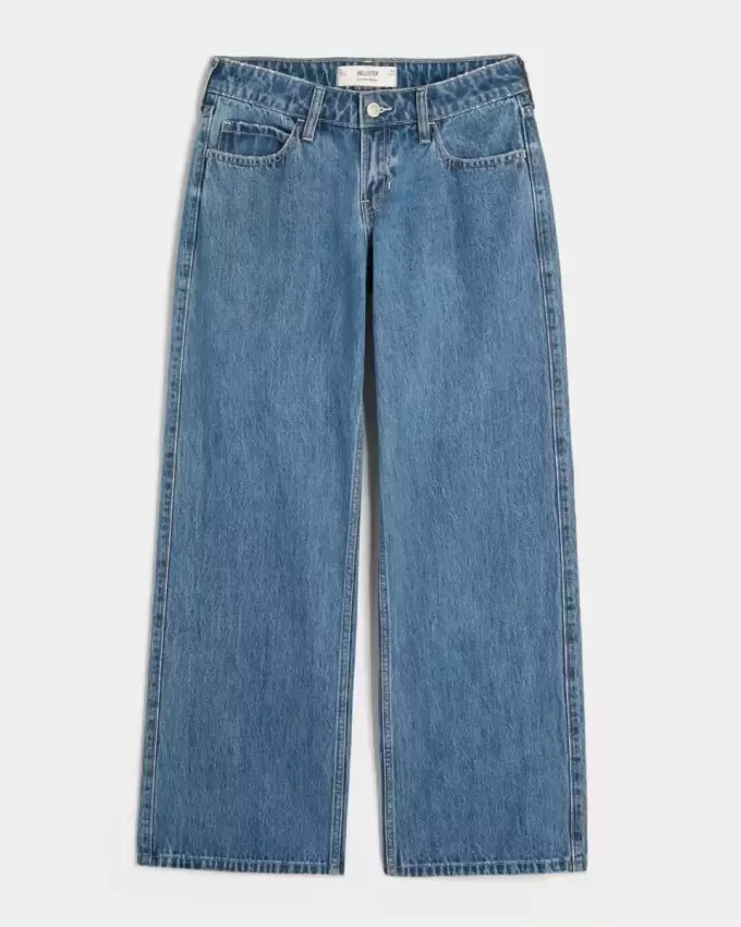 Low-Rise Medium Wash Baggy Jeans Low-Rise Medium Wash Baggy Jeans