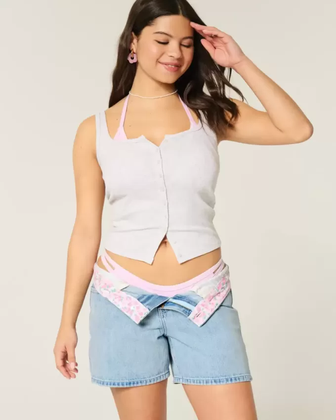 Low-Rise Medium Wash Baggy jeansshorts 5″ Low-Rise Medium Wash Baggy jeansshorts 5″