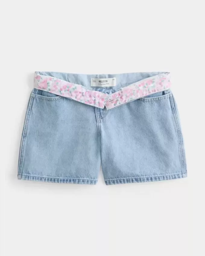 Low-Rise Medium Wash Baggy jeansshorts 5″ Low-Rise Medium Wash Baggy jeansshorts 5″