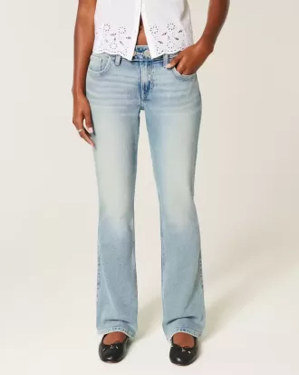 Low-Rise Medium Wash Broderade Butterfly Bootcut Jeans Low-Rise Medium Wash Broderade Butterfly Bootcut Jeans