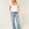 Low-Rise Medium Wash Butterfly Graphic Baggy Jeans Low-Rise Medium Wash Butterfly Graphic Baggy Jeans