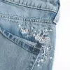 Low-Rise Medium Wash Butterfly Graphic Baggy Jeans Low-Rise Medium Wash Butterfly Graphic Baggy Jeans