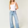 Low-Rise Medium Wash Floral Brodery Baggy Jeans Low-Rise Medium Wash Floral Brodery Baggy Jeans