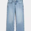 Low-Rise Medium Wash Floral Brodery Baggy Jeans Low-Rise Medium Wash Floral Brodery Baggy Jeans