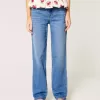 Low-Rise Medium Wash Loose jeans