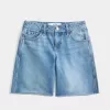Low-Rise Medium Wash Number Graphic Baggy Jort Low-Rise Medium Wash Number Graphic Baggy Jort