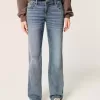 Low-Rise Medium Wash Relaxed Straight Jeans