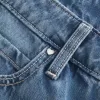Low-Rise Medium Wash Studded Hearts Baggy Jeans