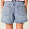 Low-Rise Medium Wash Vikbar midja Baggy jeansshorts 5″ Low-Rise Medium Wash Vikbar midja Baggy jeansshorts 5″