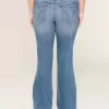 Low-Rise Ripped Medium Wash Bootcut Jeans Low-Rise Ripped Medium Wash Bootcut Jeans