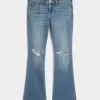 Low-Rise Ripped Medium Wash Bootcut Jeans Low-Rise Ripped Medium Wash Bootcut Jeans