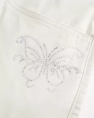 Low-Rise Shine Butterfly Twill Mini Skort Low-Rise Shine Butterfly Twill Mini Skort